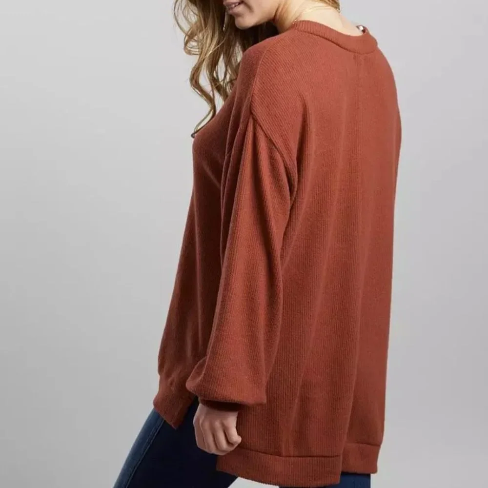 💖HP💖 BKE Oversized High Low Hem Pullover - Picture 3 of 8